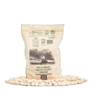 faba asturiana ecológica secas, listas para ser remojadas y cocidas.