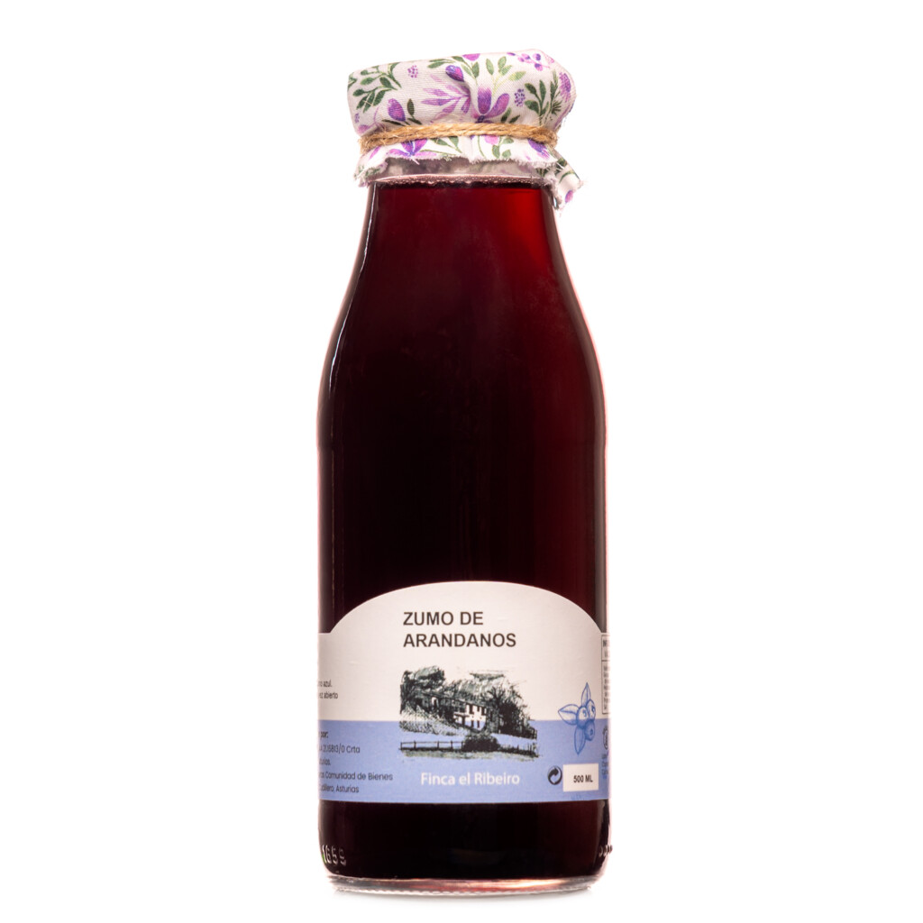 zumo de arándanos producto asturiano